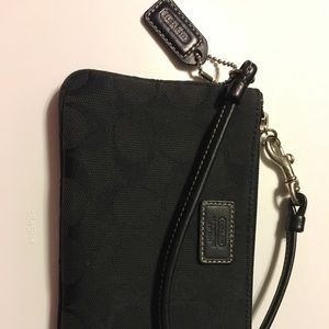 Coach Black Wristlet